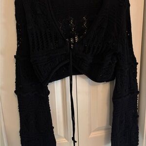 Zara Black Knit Cardigan